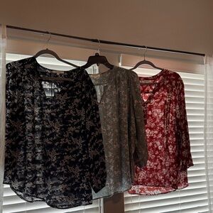 Floral Women's Blouse Set